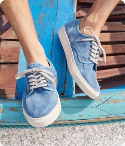 Nette blauwe schoenen