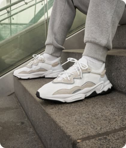 Witte runner sneakers