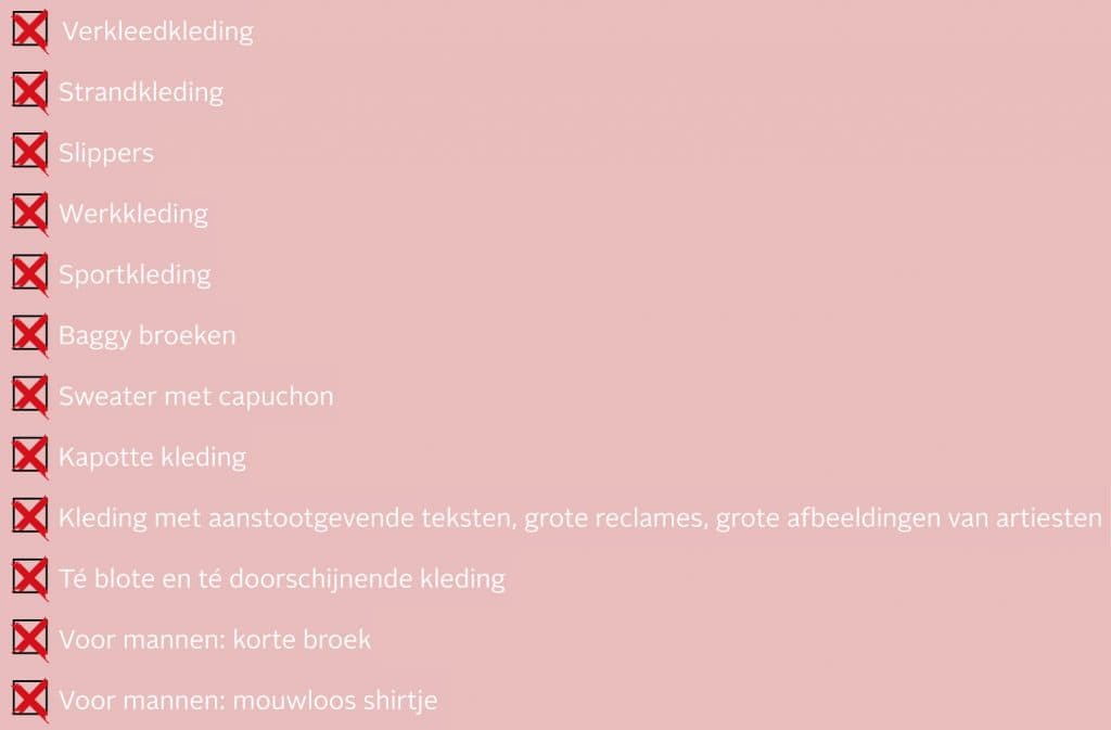 De dont's op een rijtje van de outfits naar een casino