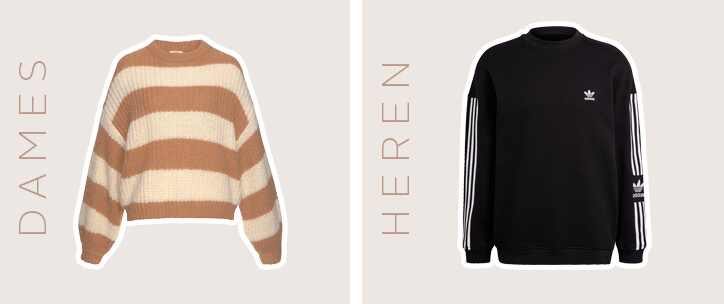 Voorbeeld oversized trui mannen en vrouwen
