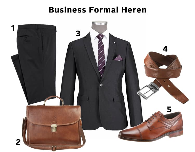 Voorbeeld wat je aan kunt trekken man business formal