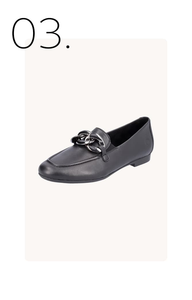 Zwarte loafer met strik