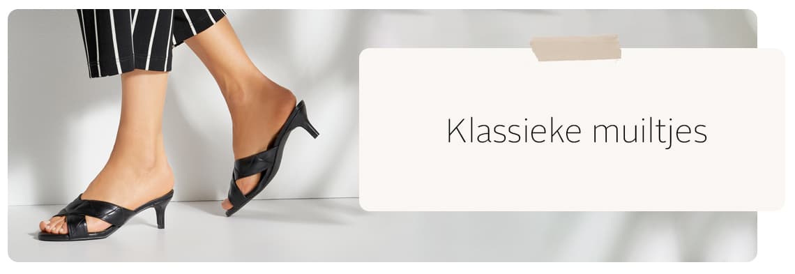 Zwarte klassieke muiltjes