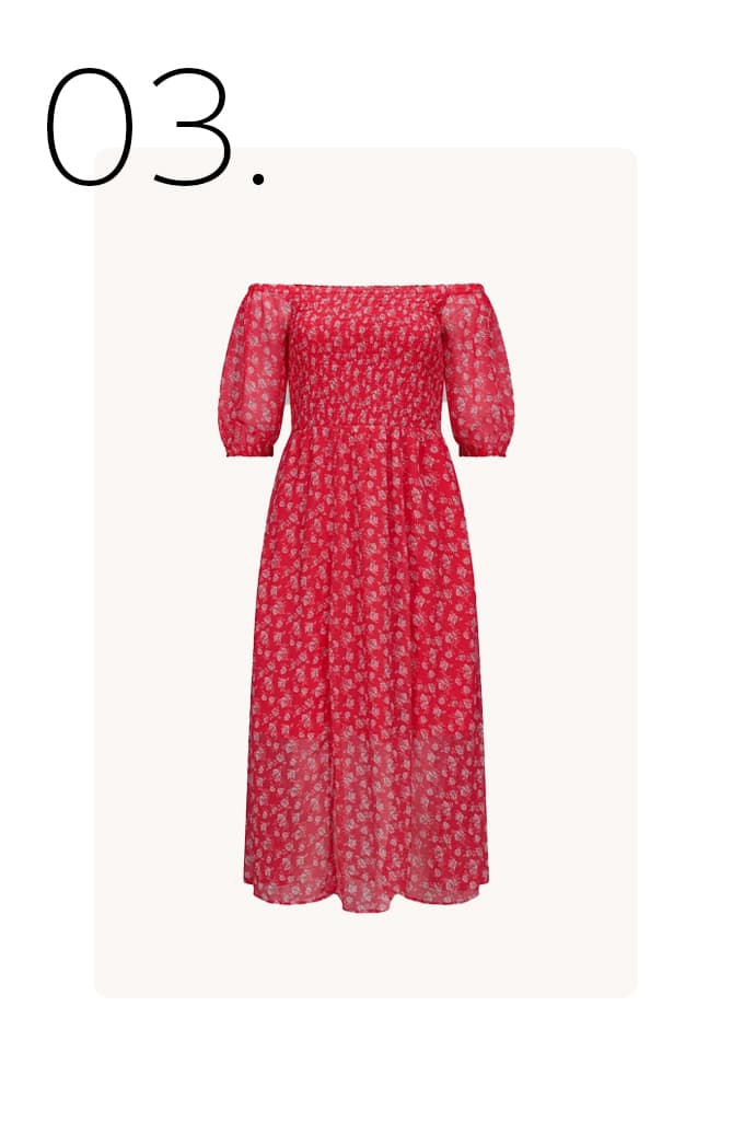 Chiffon jurk 