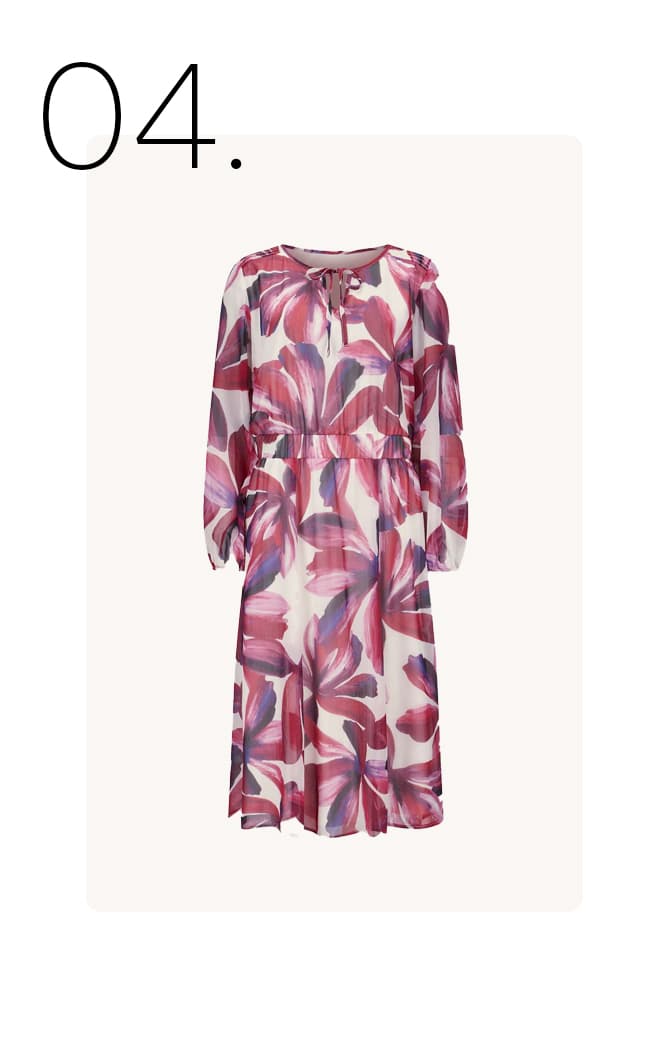 Chiffon jurk 