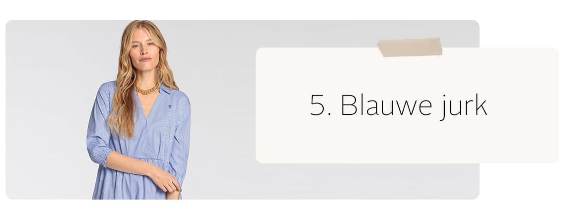 Blauwe jurk 