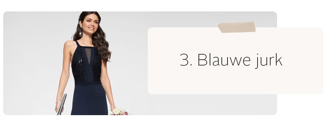 Blauwe jurk 