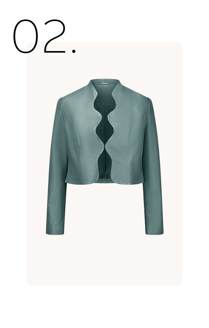 Leren bolero 