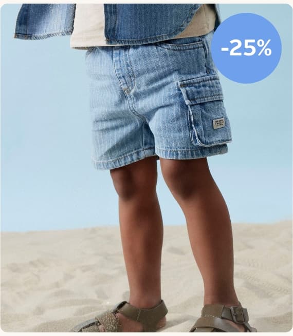 Korting op jongens bermuda's en shorts 
