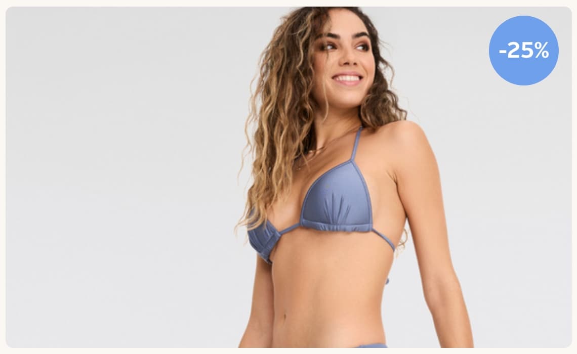 Korting op bikini's