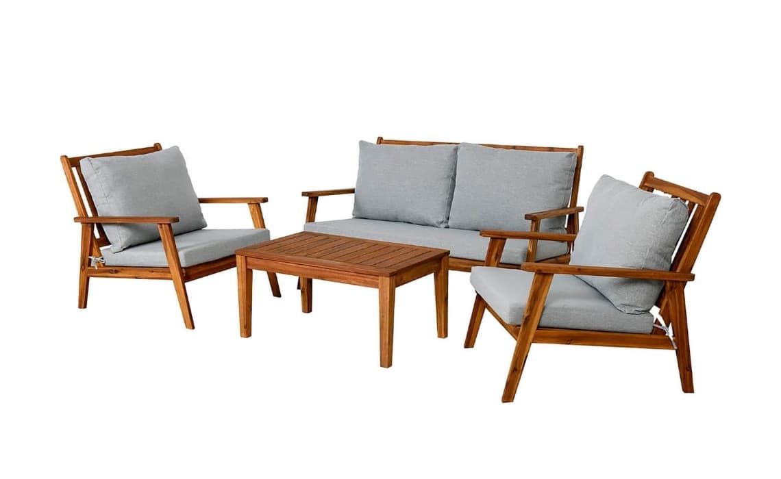 Tuinset masssief acaciahout