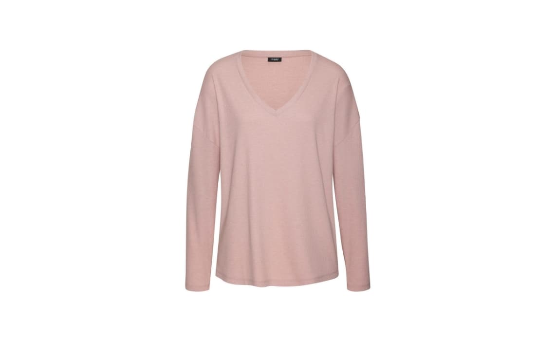 Ribshirt met lange mouwen 