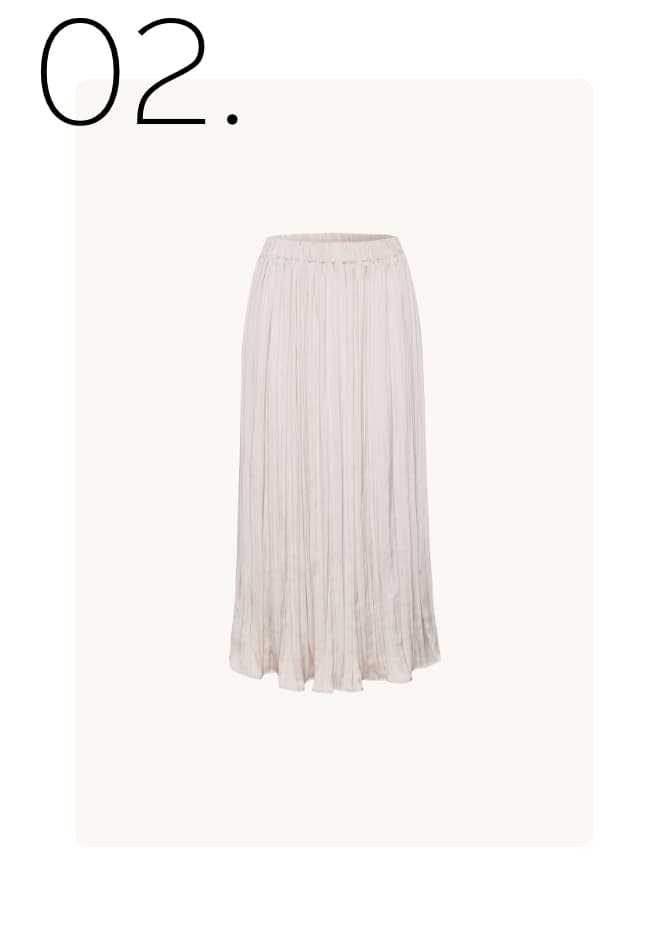 Maxi plisse-rok