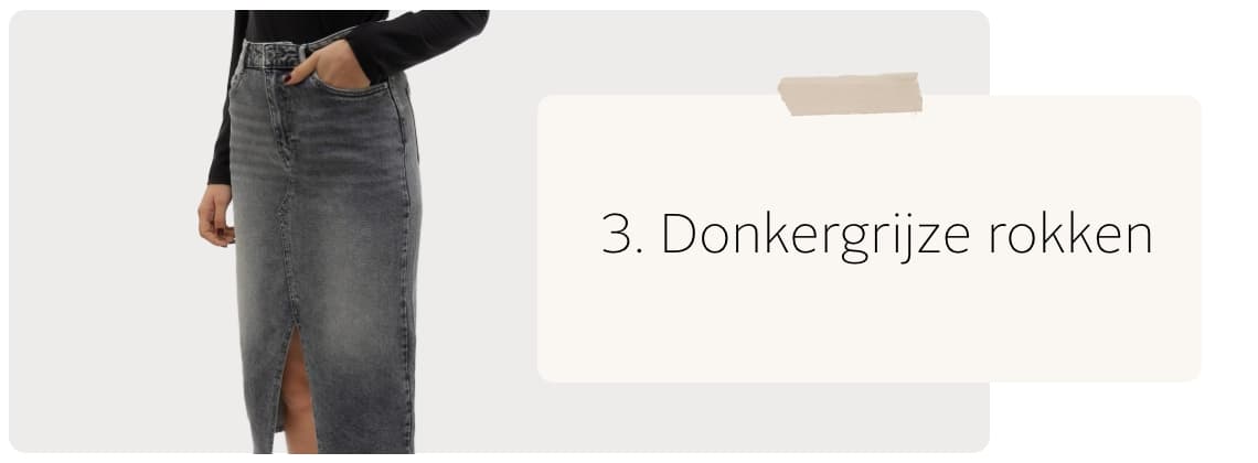 Donkergrijze rokken 
