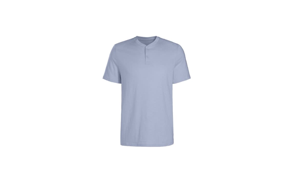 Shirt met henley kraag