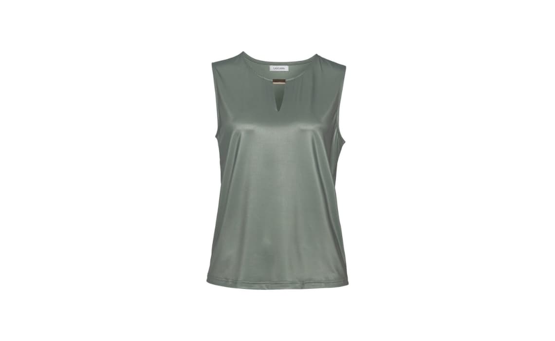Lascana Tanktop met cut-out, kreukvrij