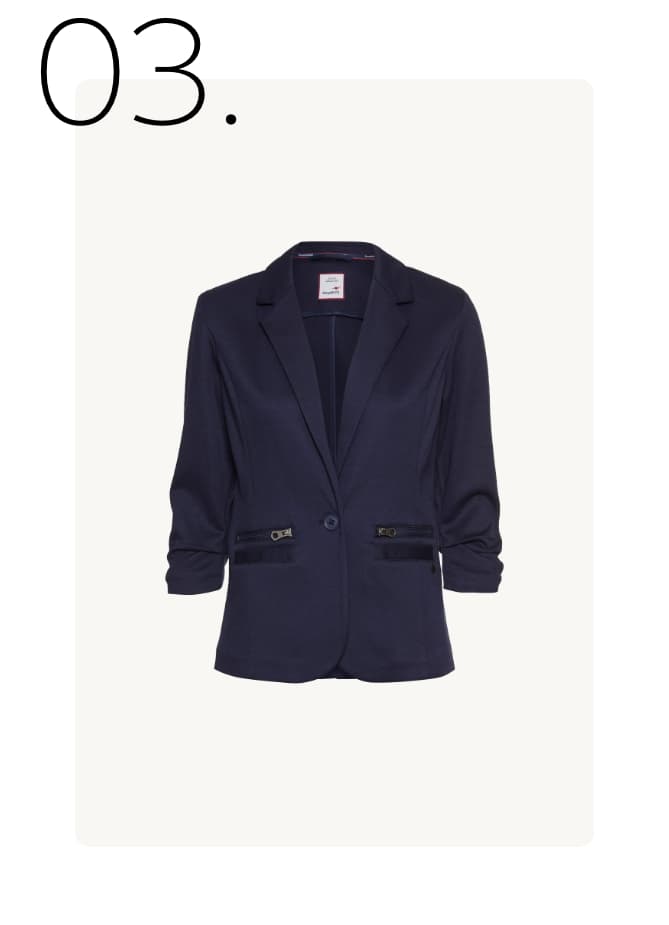 03. – Donker blauwe blazer