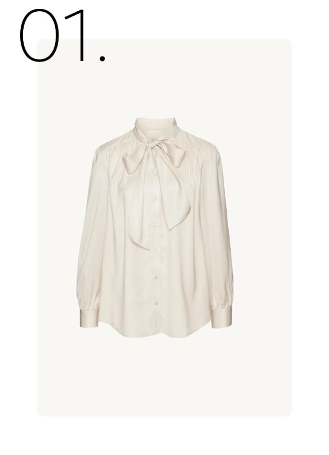 01. – Witte blouse