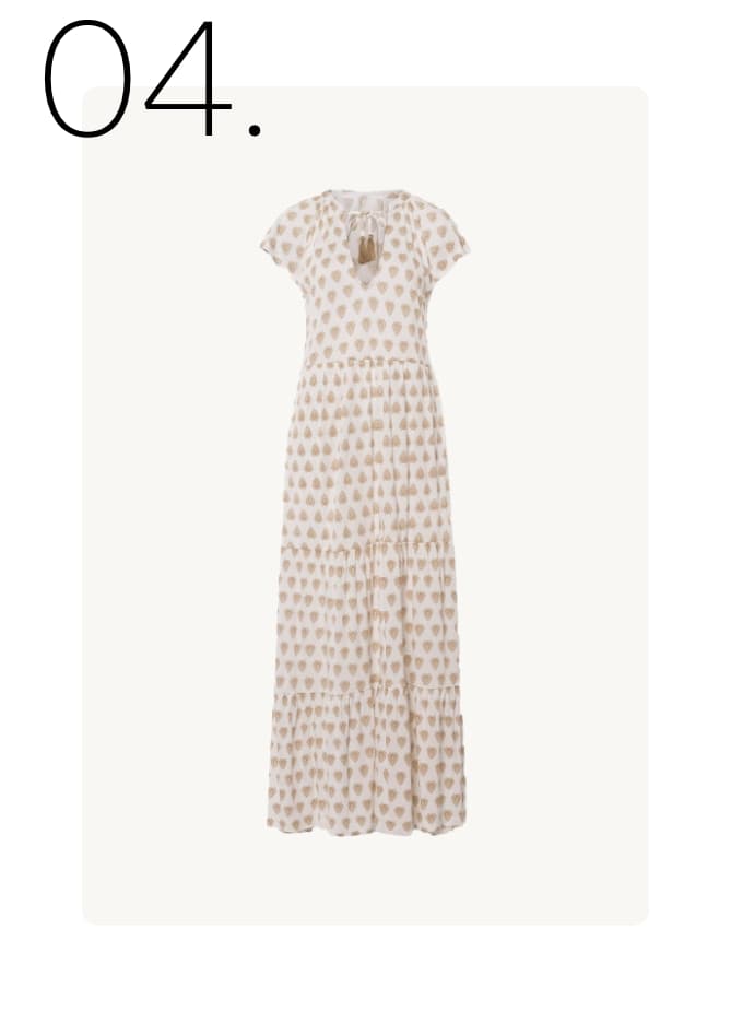 04. Witte jurk met print