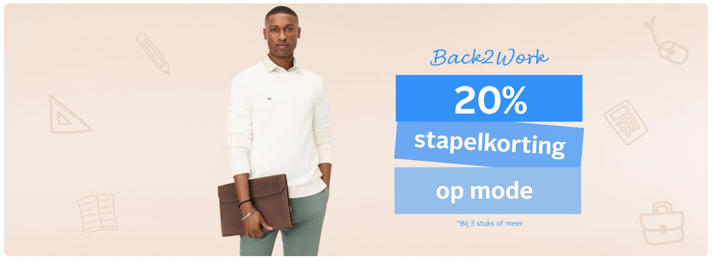 Stapelkorting op herenkleding 