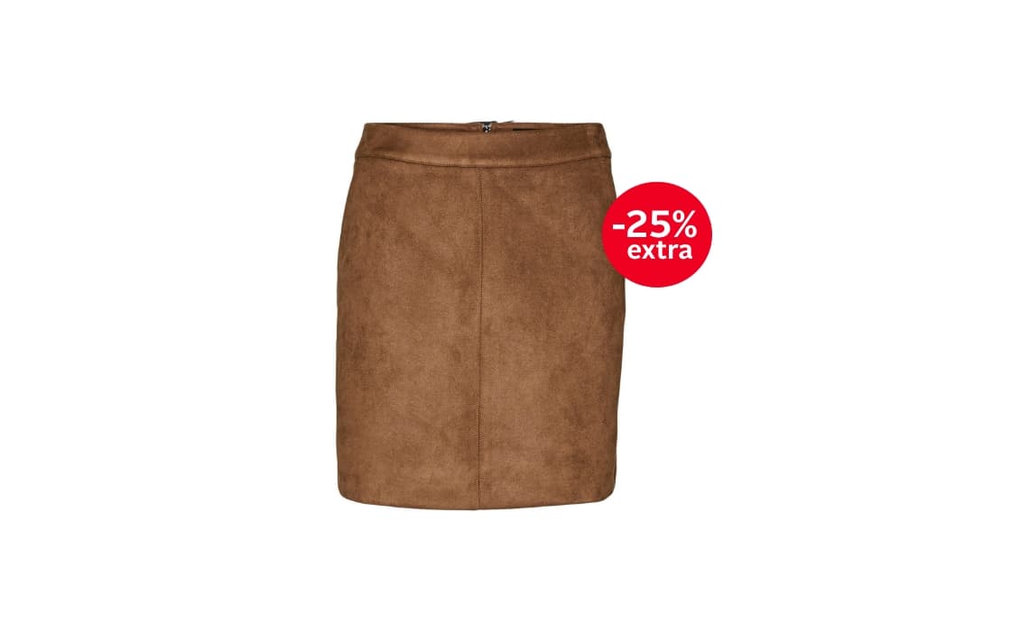 Vero Moda Imitatieleren rok