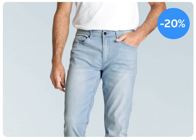 Stapelkorting op heren jeans onder 50 euro