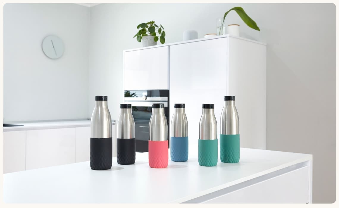 Drinkflessen en bekers
