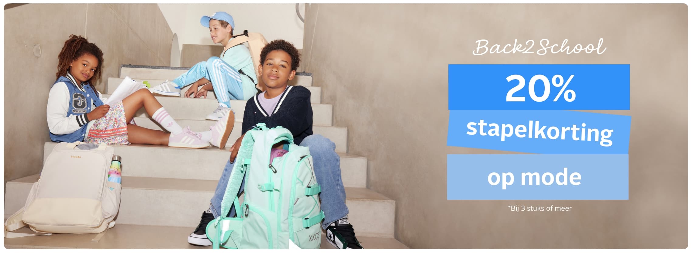 Stapelkorting op kinderkleding