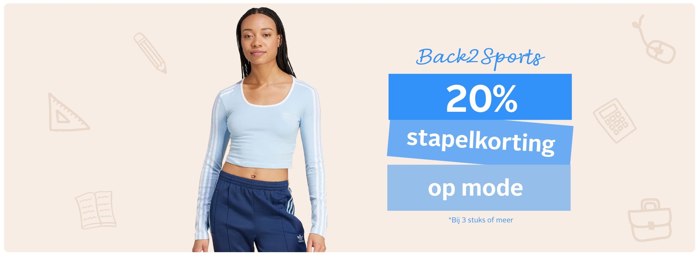 Stapelkorting op sportkleding