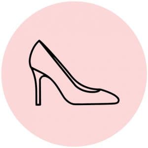 Cirkel met een getekende hak erin