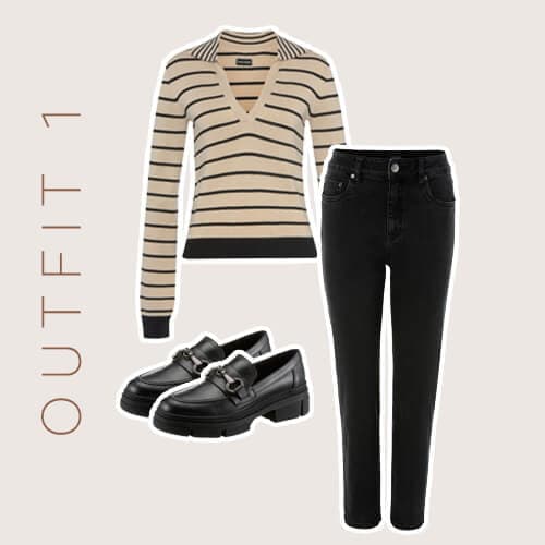 Onderdelen van een allerdaagse outfit die je kan dragen met loafers
