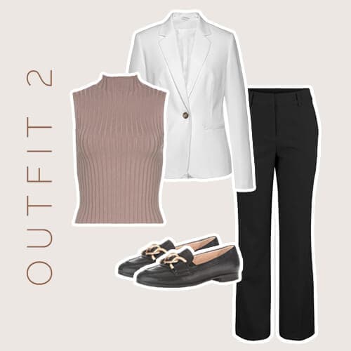 Onderdelen van een business outfit die je kan dragen met loafers