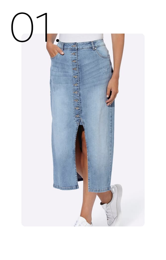 A-lijn rok denim