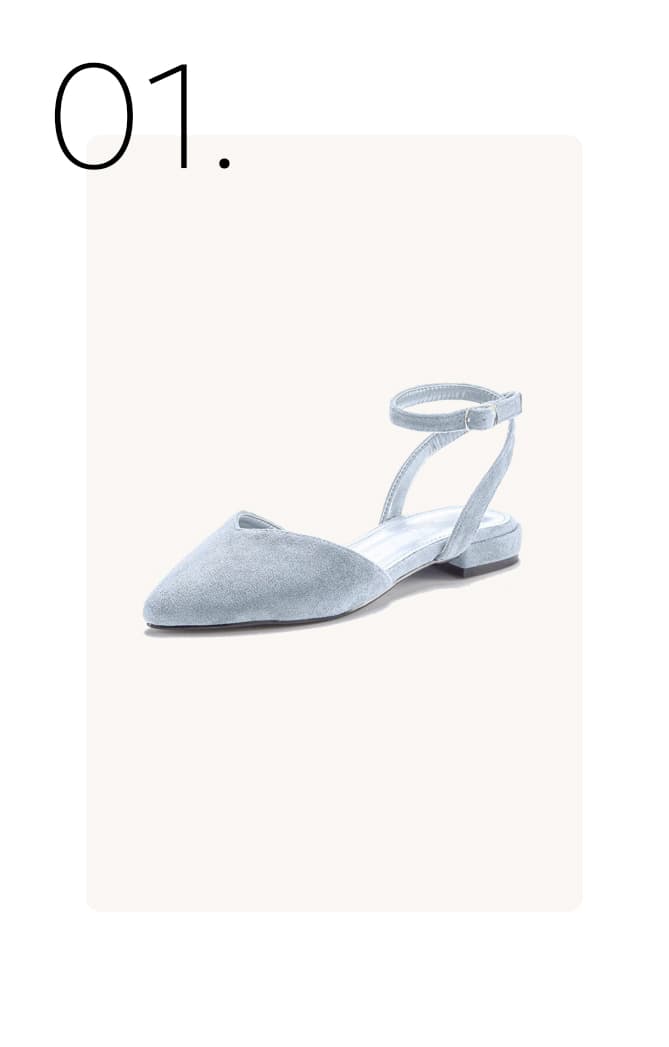 Zilverkleurige ballerina