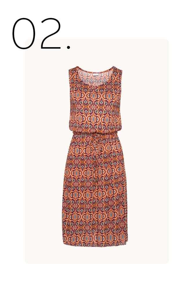 Jurk zonder mouwen bloemen print