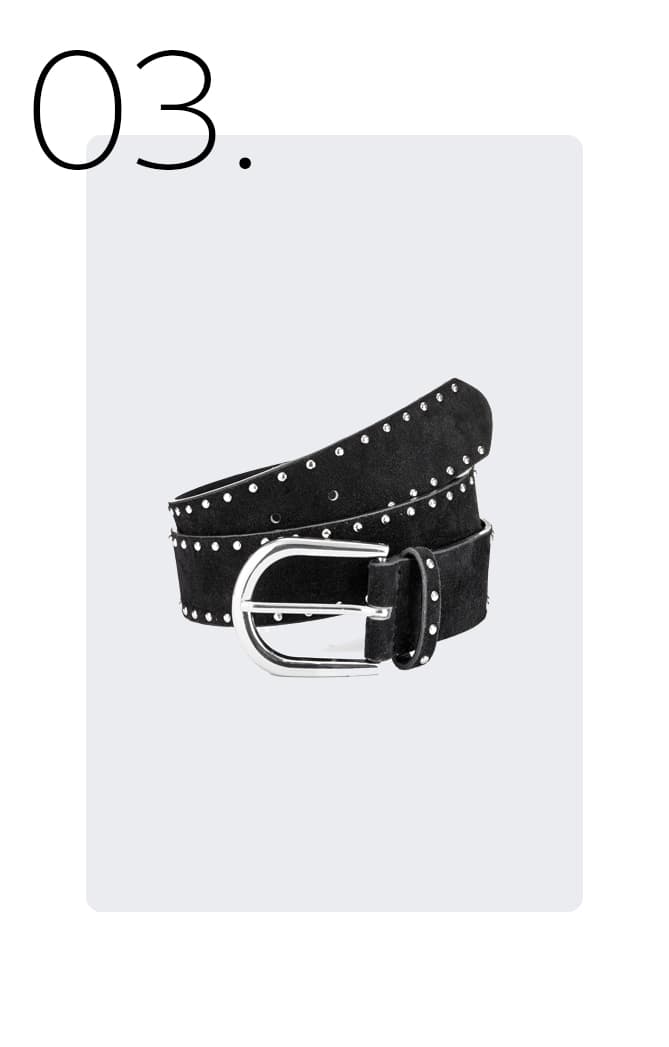 riem met studs