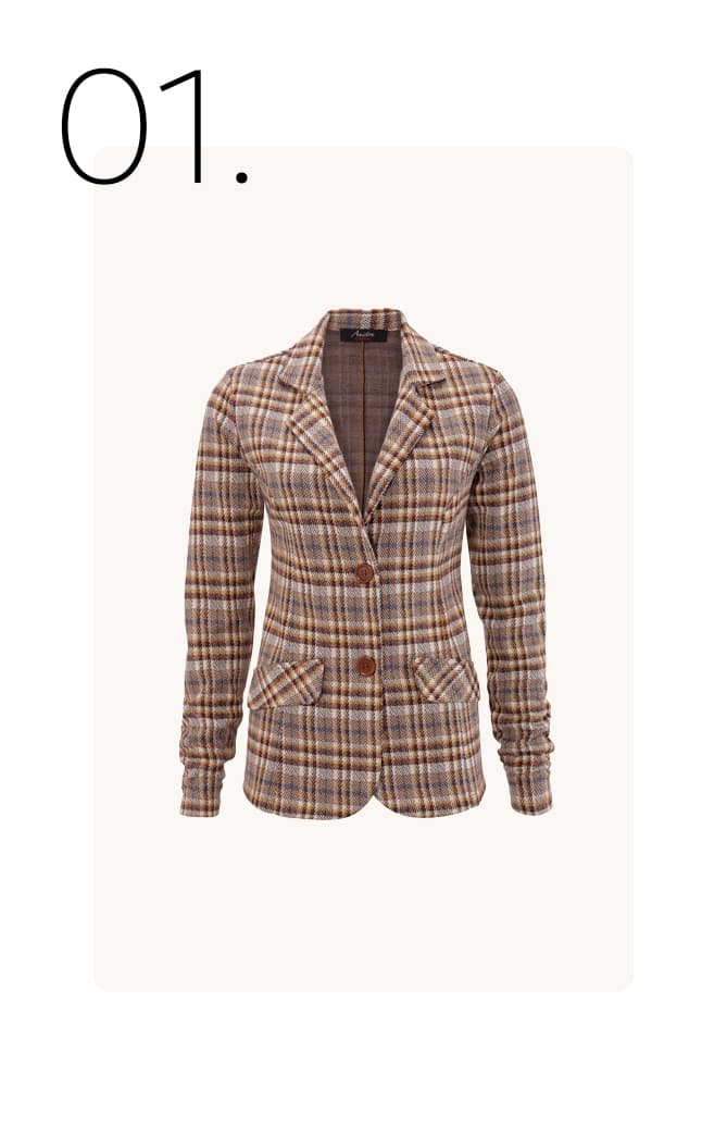 Geruite blazer