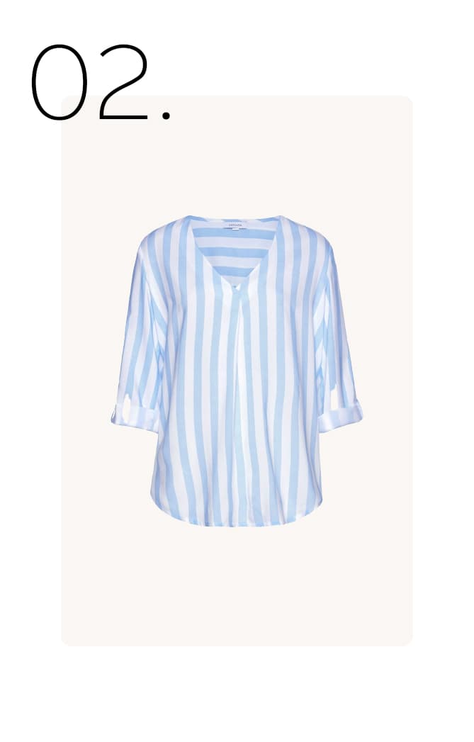 T-shirt met gestreepte print