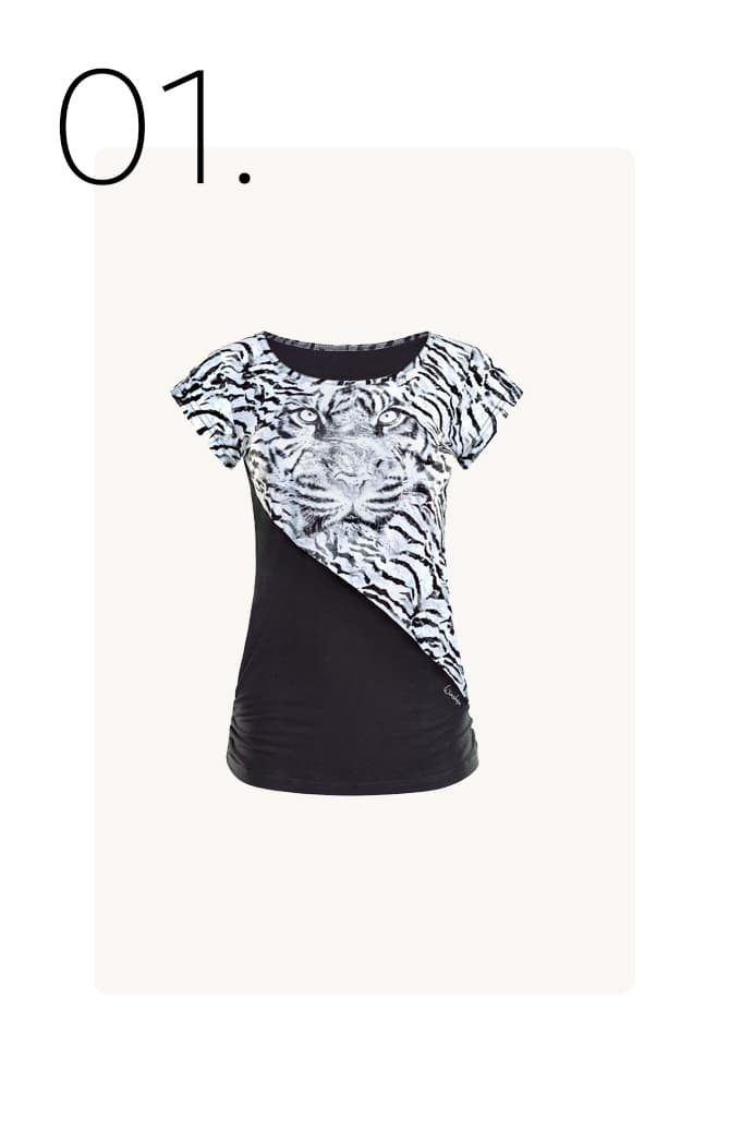 T-shirt met tijgerprint