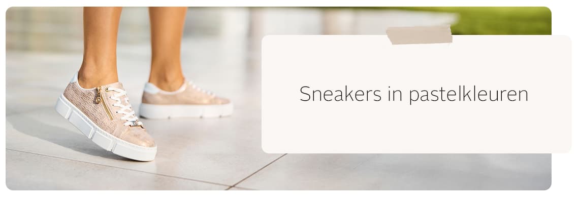 Sneakers in pastelkleuren