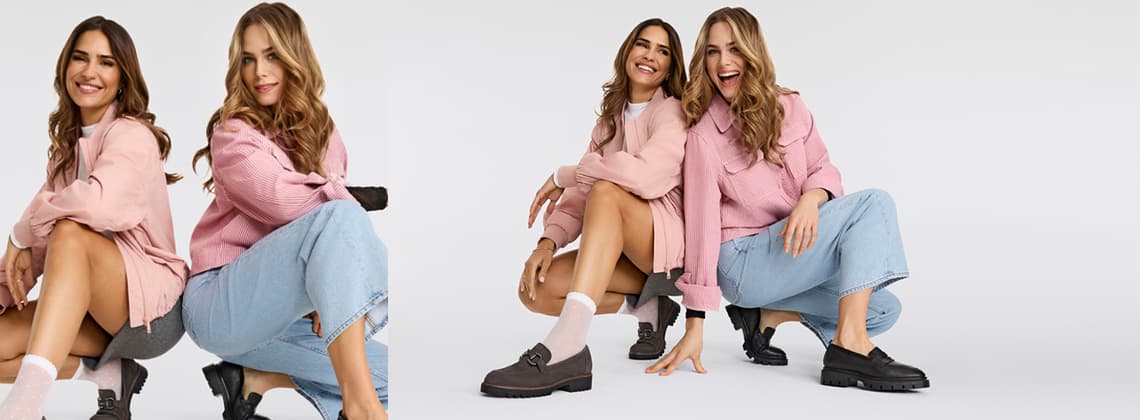 Twee vrouwen in luchtige kleding