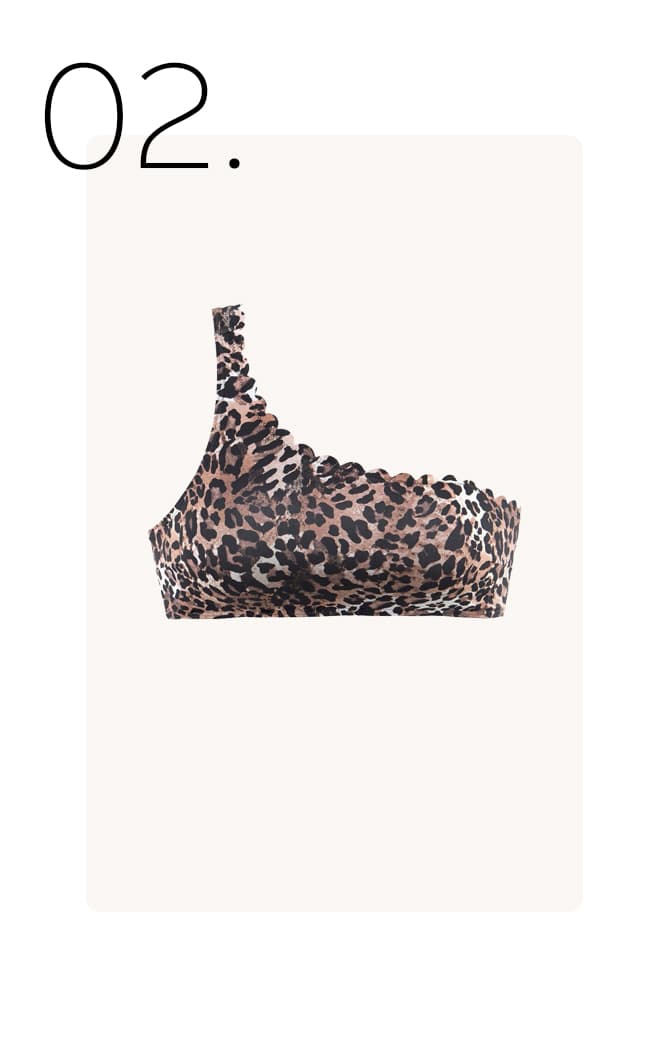 Bustierbikini dierenprint