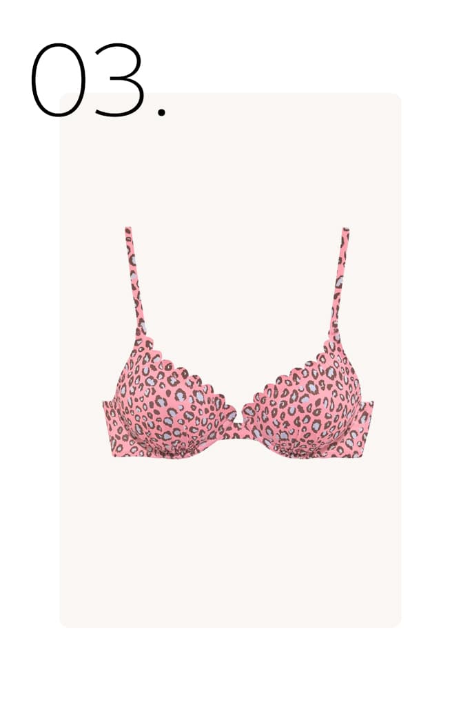 Beugelbikini met kleurrijke dierenprint