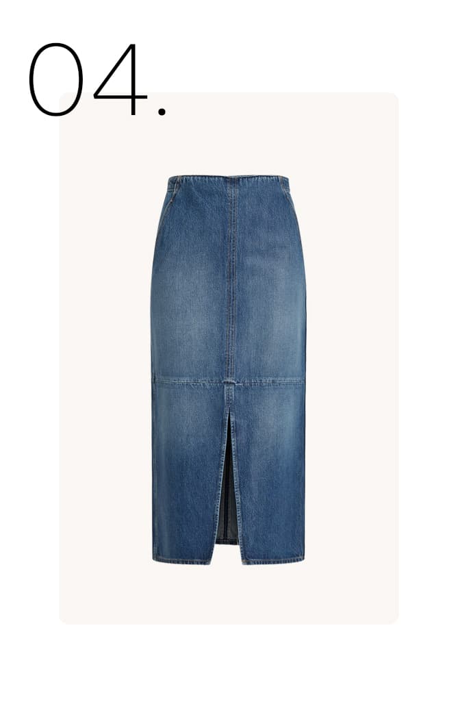 Denim kokerrok
