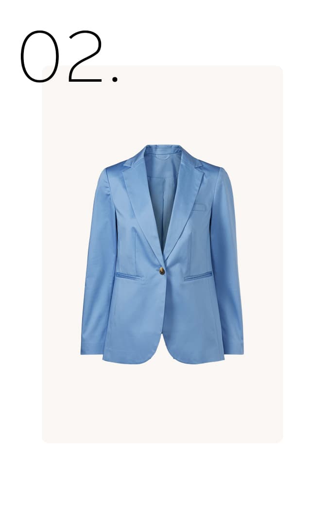 Blauwe blazer
