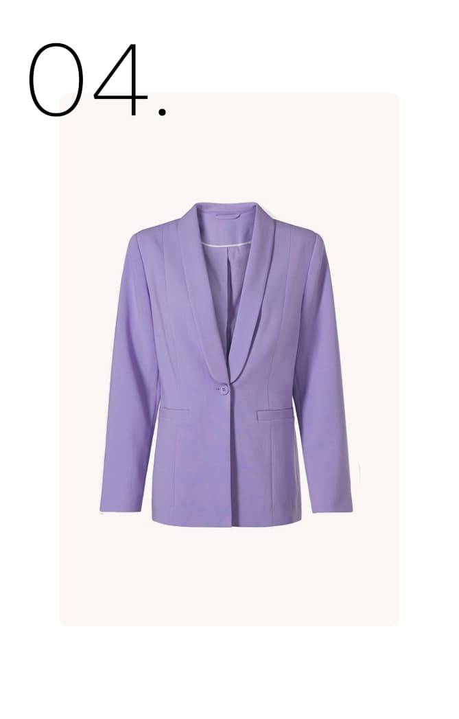 Paarse blazer