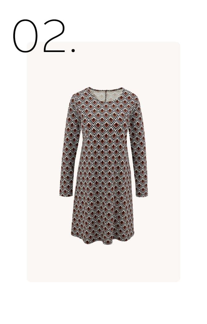 Jurk met geruite print