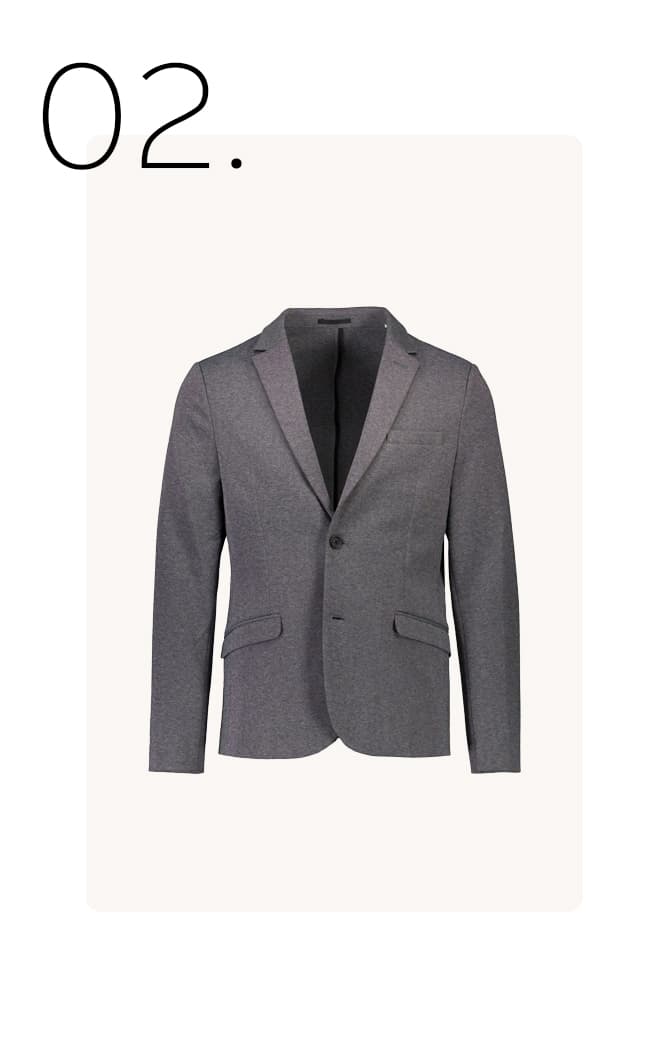 Donker grijze blazer heren