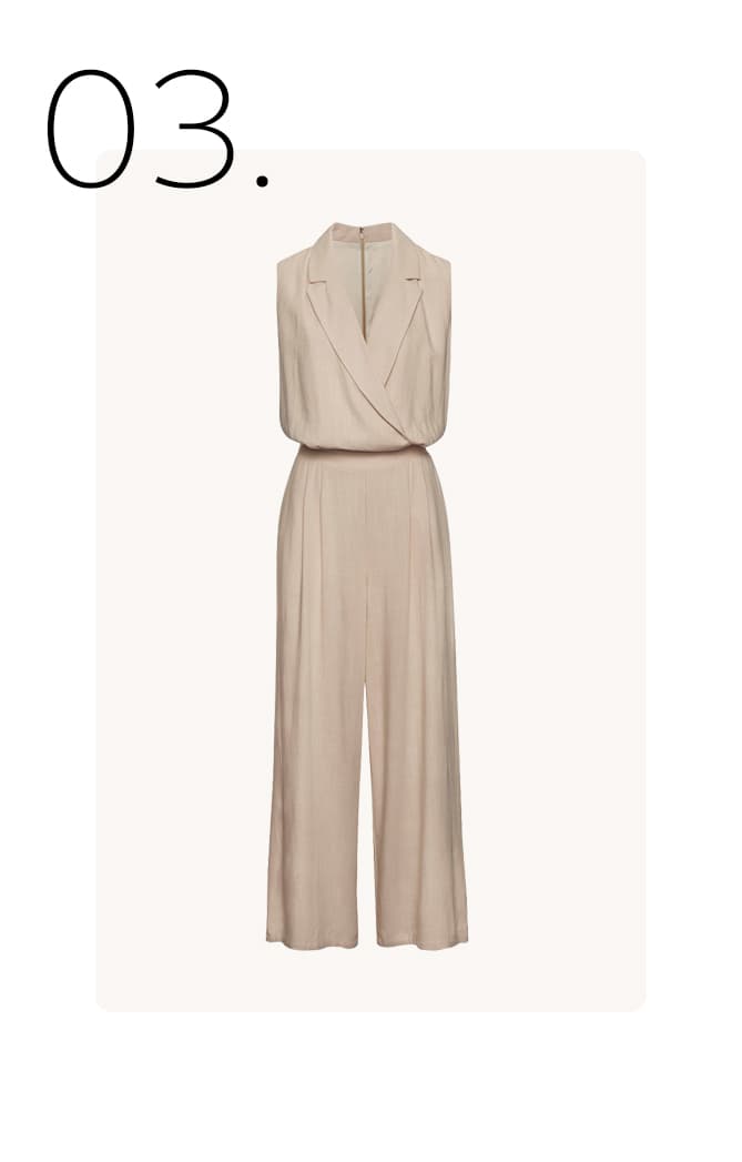 Beige kostuum