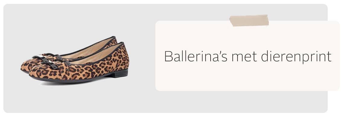 Ballerina’s met dierenprint